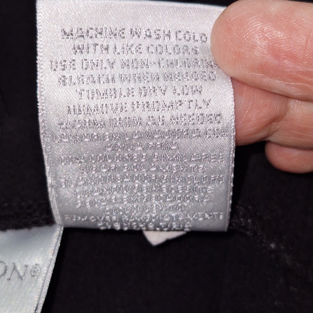 Vintage Black Dress Pants Worthington Stretch Women's Size 10 Side Zip Straight - Picture 11 of 16